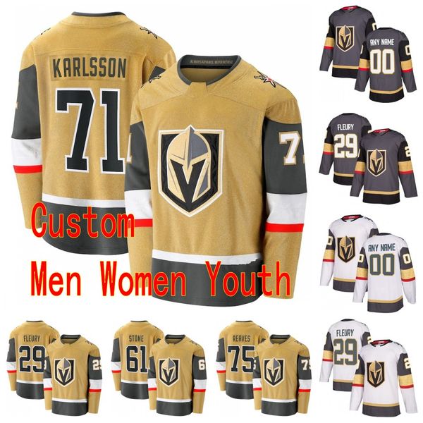 

vegas golden knights 2020-2021 gold third 67 max pacioretty 5 deryk engelland 88 nate schmidt reilly smith 81 jonathan marchessault custom, Black;red