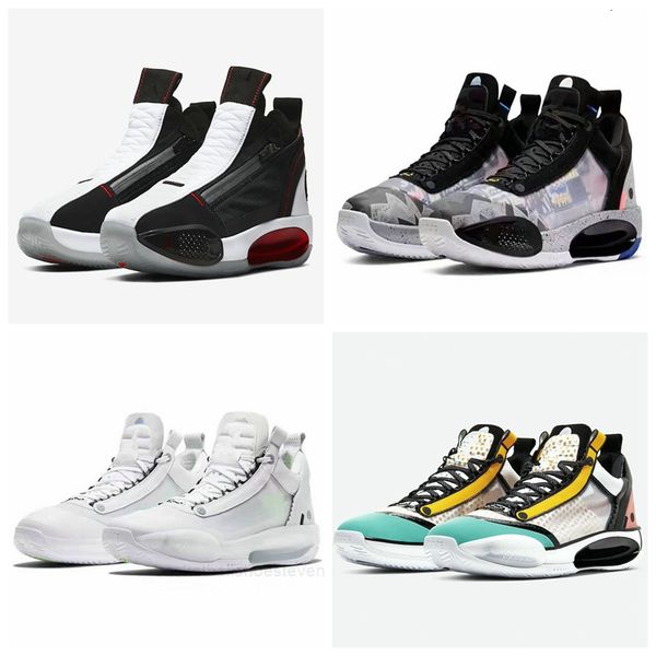 

new jumpman 34 se all star paris black red white men basketball shoes aj 34s trainers low crispy guo ailun heritage christmas pe