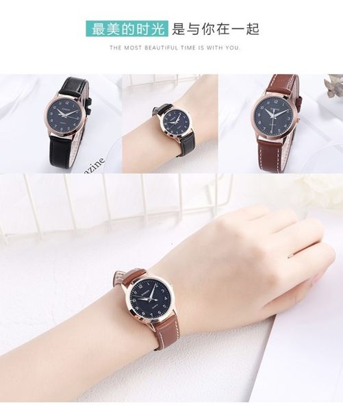 

teenagers 12-15 school students watch junior high years old belt waterproof luminous boy big children electronic quartzxhcr, Slivery;brown