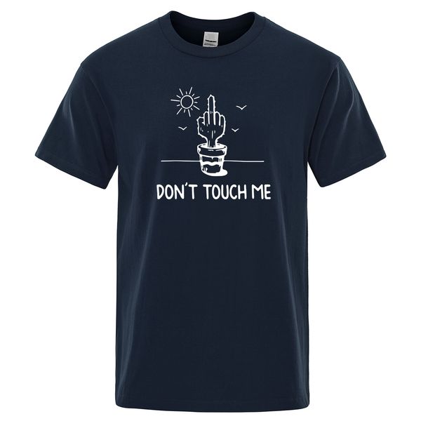 

do touch me cactus print summer new casual harajuku fashion men's vintage short sleeve sport hooded sweatshirt hoodie men t shirt