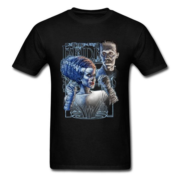 

graphic bride of frankenstein family short sleeve black orange fashion 3d digital print o neck sport hooded sweatshirt hoodie men t shirt
