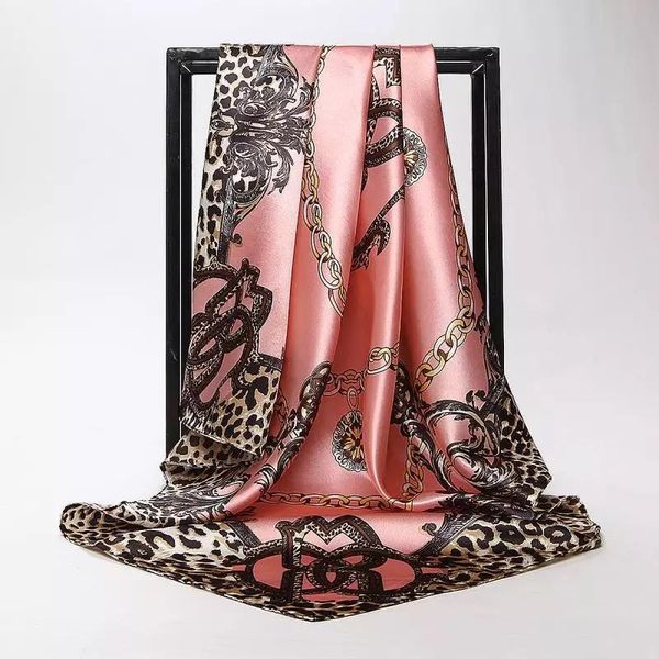 

shawls silk scarves women foulard 90*90cm square head hijab scarf ladies chiffon shawl bandanna female wrap muffler pareo, Blue;gray