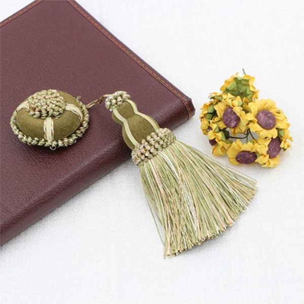 

1pc polyester flower curtain tieback room accessories curtains tassels fringe green hanging pendant diy small tassel hang balls h bbyjvw