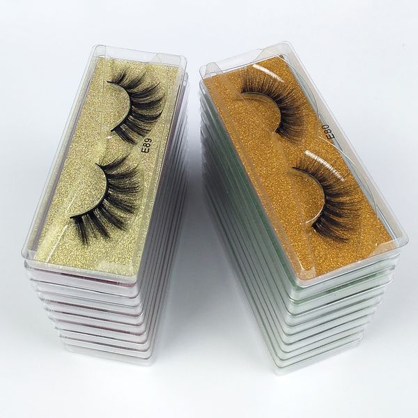 

wholesale eyelashes 10 style 3d mink lashes natural beauty eyelashes pack colorful card false eyelashes makeup false lashes in bulk
