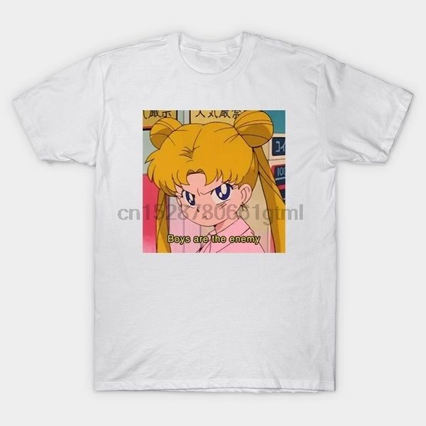 

japanese anime cartoon tees sailormoon boys are enemy funny printing t shirts summer short sleeve tee sport hooded sweatshirt hoodie