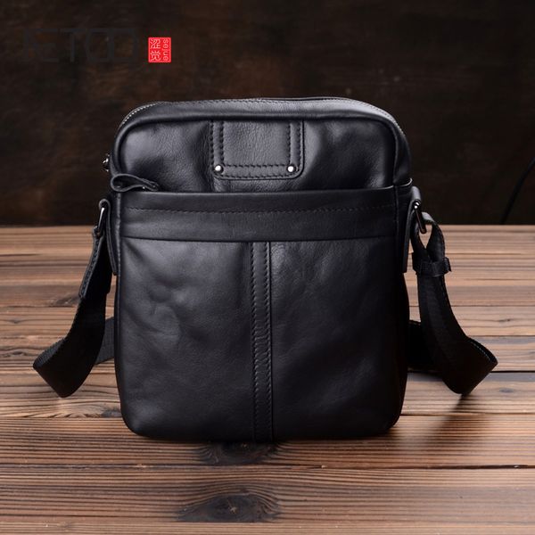 

hbp aetoo men's leather shoulder bag, casual bag slant bag