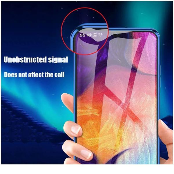 

double sided magnetic metal case for samsung galaxy s20 s10 s9 s8 plus note 20 uitra 10 pro 8 9 qylvjh