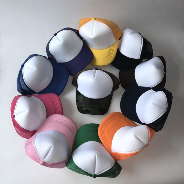 

15 colors child hat baseball hat gorras mesh cap solid hats snapback factory price wmtrjj xhlove, Black;white