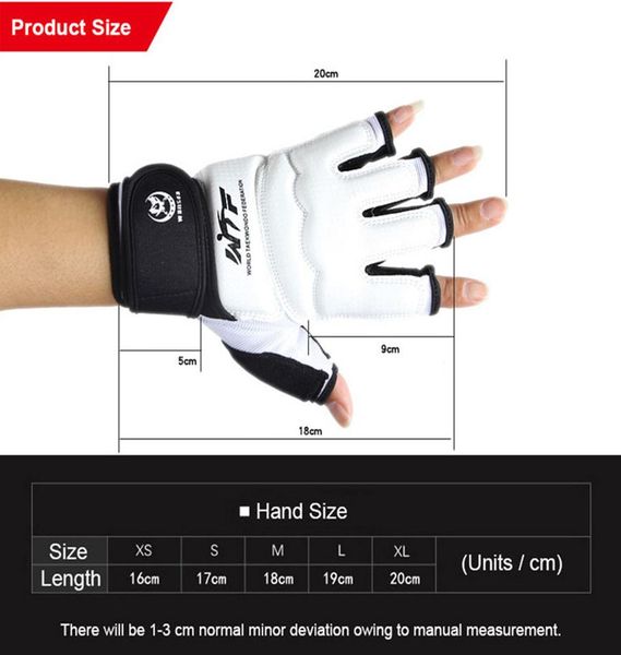 

половина палец mitts бокс mma sanda boxeo pire right kickboxing wtf taekwondo перчатки для взрослых детей мужчин женщин wmtoeo