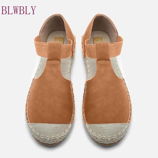 

women ladies fashion retro low flat sandals round toe casual outsi summer shoes cover heel, Black