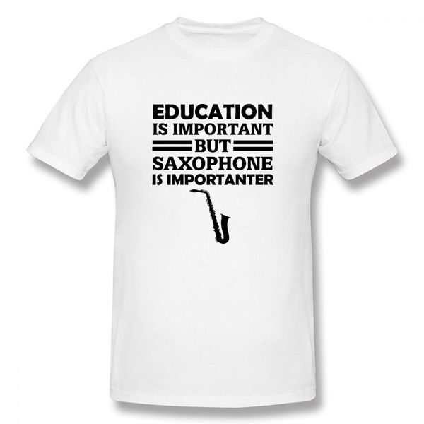 

спорт образование является важным, но саксофон importanter весёлого музыканта подарок футболка tee shirt mens 2020 новых футболок печать