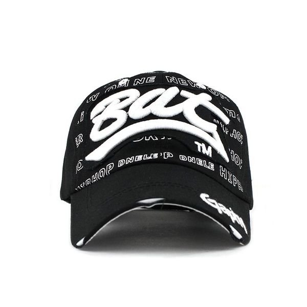 

flb] wholesale snapback hats baseball cap hats hip hop fitted hats for men women gorras curved brim damage cap f248 bbywkv, Black;white