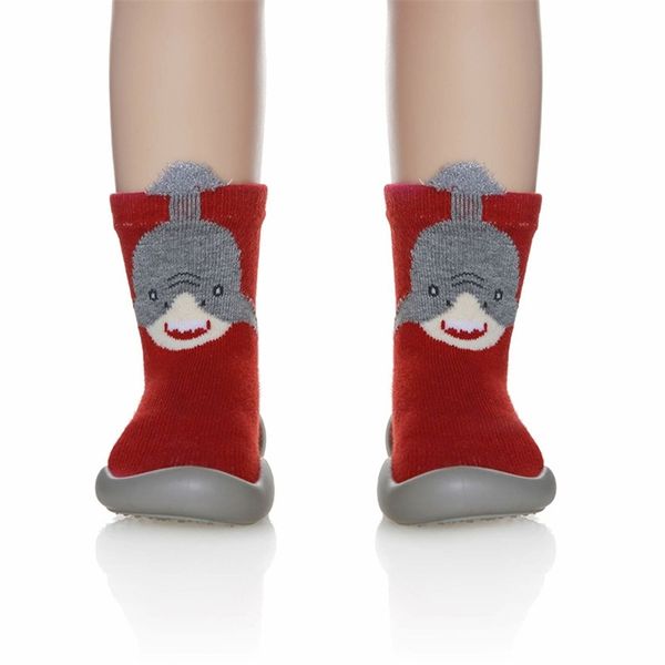 Kız erkek toddler kaymaz sıcak terlik çorap pamuk ayakkabı kış ev için M09 201112