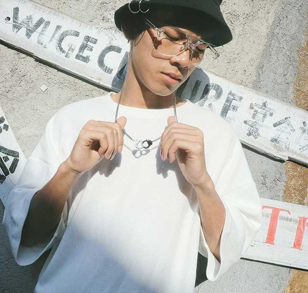 

oulai777 mens gold necklace stainless steel handcuffs pendants necklaces chains male accessories lady gold pe bbyhis bde_home, Silver