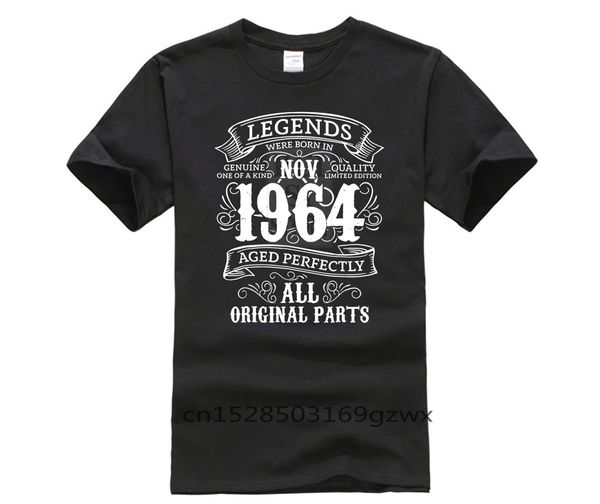 

printed casual november 1964 classic men 54th birthday gifts 2019 summer men s short sleeve hoodie designers t shirts sweatshirt