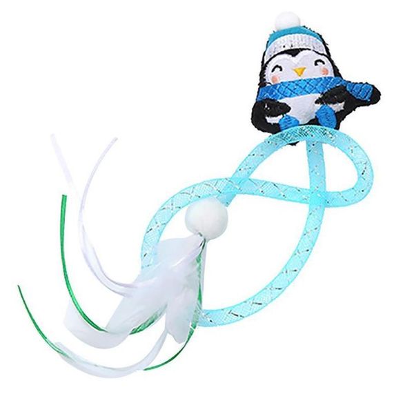 

1pc funny christmas cat toy anti-biting cat play toy penguin christmas tree santa decor catnip toys cat favors pet jlldcs