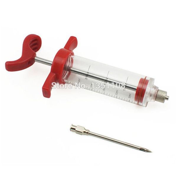 

30ml bbq turkey meat injectors syringe marinade needles turkey chicken flavor syringe thanksgiving day kitchen cook bbyexm
