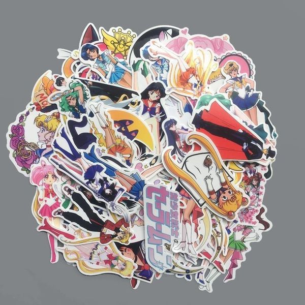 

35 50 70 шт изысканный self made гардиан sailor moon девушка скрапбукинг декоративные наклейки украшения водонепроницаемая бумага наклейки j