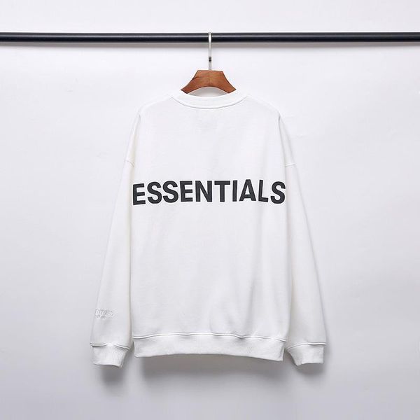 

19fw fog fear of god essentials hoodie man pullover sweatshirts long sleeve shirts hoodies men autumn spring clothing printed letter sweater, White;black