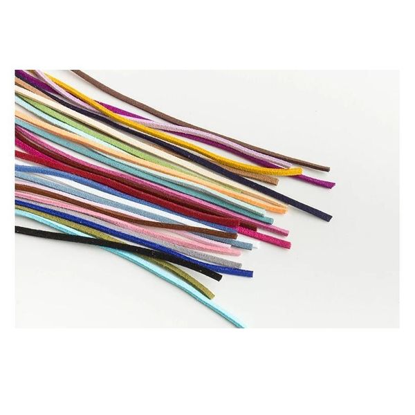

new 5yards/lot m double sided suede braided cord korean velvet leather handmade beading bracelet jewelr qylmnl