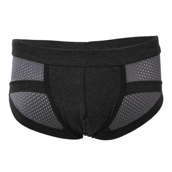

men's underpants wool soft underwear (gray, l), Black;white