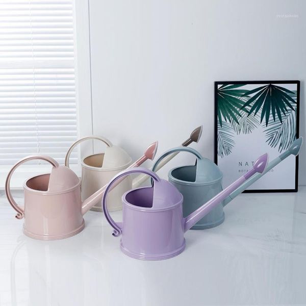 

watering equipments 1pcs 3.5l solid color plastic shower flower home gardening pot long mouth retro can plant tools1