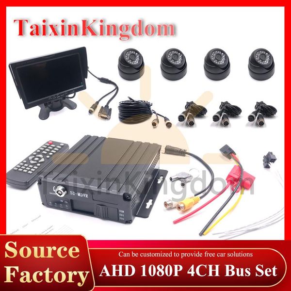 

car dvr dvrs 4-channel sd card mdvr bus ahd 1080p set ntsc / pal starlight night vision driving record monitoring mobile