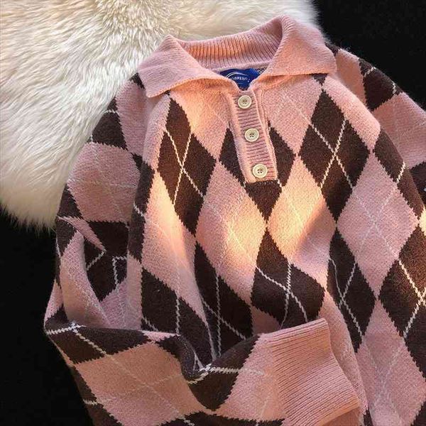 

japanese style preppy style sweaters pullovers autumn winter vintage oversize jumpers korean streetwear harajuku sueter mujer, White;black