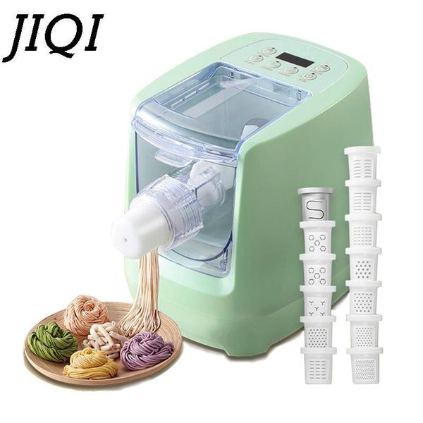 

electric noodle makers automatic press machine with 13 mold vegetable grain noodles dumpling maker pasta spaghetti cutter dough blender