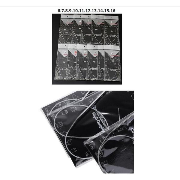 

11pcs 43/65/80/120cm stainless circular knitting needles set knitting needles sewing accessories needles knitted set s wmtgpm, Black