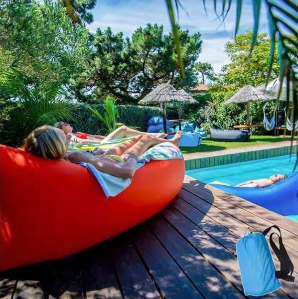 Festival de música para sofá inflável preguiçoso ao ar livre conjuntos de jardim de cama portátil piqueniques de montanhismo