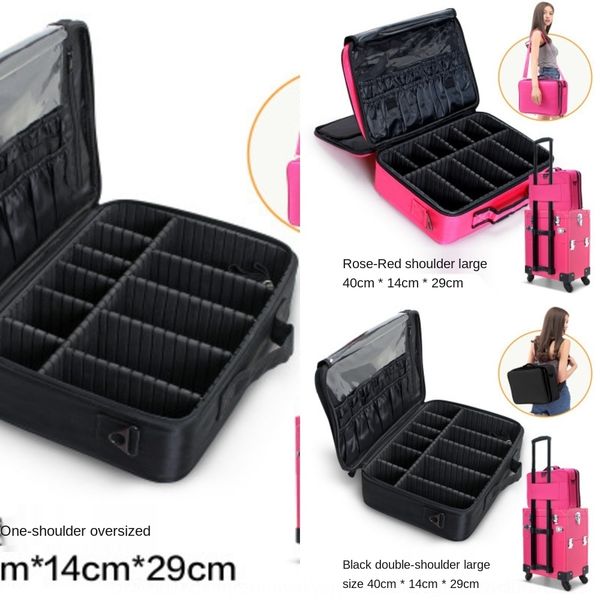 

db8vp tattoo partition finishing makeup and bag storage capacity multi-functional layer makeup bag large embroidery nail beauty toolbox tool