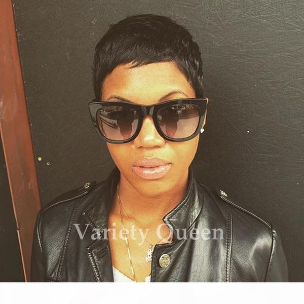 

front lace human hair wigs for black women brazilian short straight wig natural short bob glueless lace front human hair wigs, Black;brown