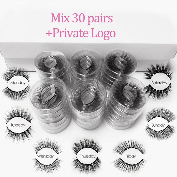 

оптовая норкое ресницы 20/30/40/50/50/70/100 пары пушистые ложные ресницы в натуральной натуральной длительной макияже 3d ресницы maquiagem