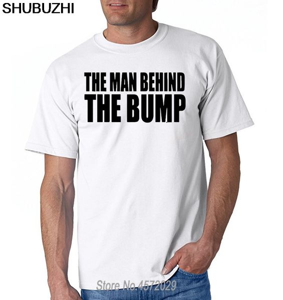 

novelty the man behind the bump pregnant dad to be casual letter men custom euro size hoodie designers t shirts sweatshirt