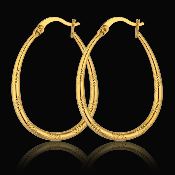 

2020 fashion geometric round vintage earrings for women fashion punk gold hoop earrings jewelry brincos, Golden;silver