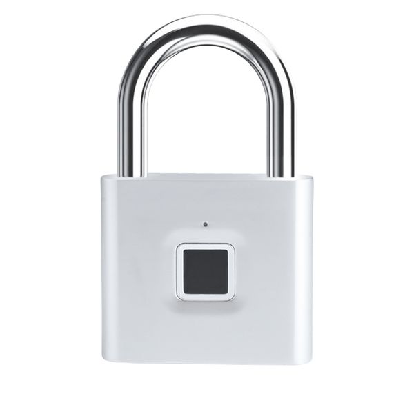 

smart fingerprint lock padlock usb rechargeable thumbprint door padlock portable anti-theft fingerprint lock for drawer suitcase