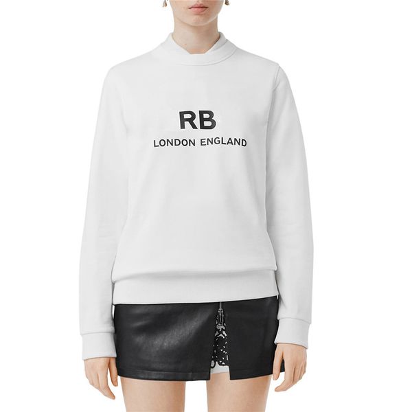 

20fw classic letter printed crewneck pullover high end fashion autumn winter sweatshirt high street simple solid sweater hoodies hfymwy652, Black