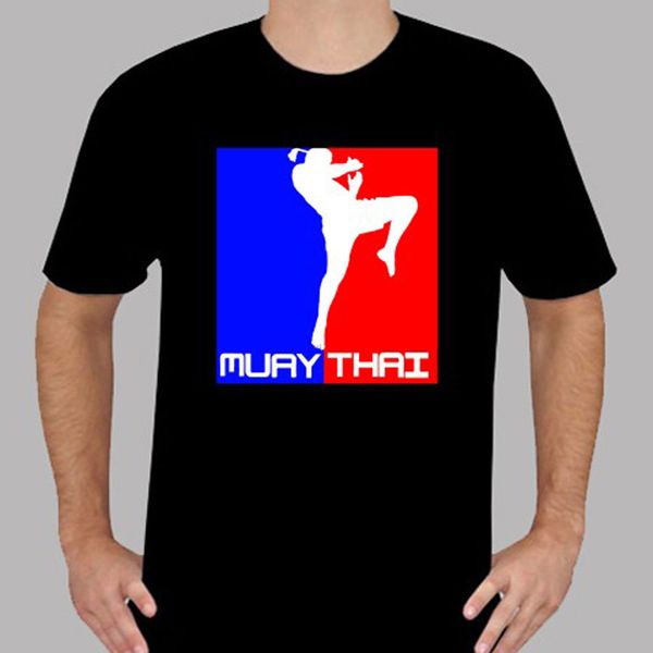 

fashion harajuku tees new muay thai kick boxer martial arter logo black tee short sleeve hooded sweatshirt hoodie men t shirt