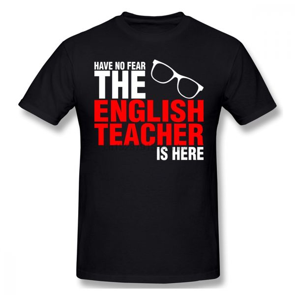 

have no fear the english teacher is here t shirt drop shipping casual oversize crewneck short sleeve t shirts sport hooded sweatshirt hoodie