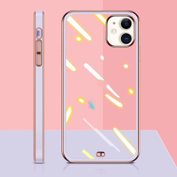 

3e3saelectrectrodred прямая квадратная рамка прозрачный мягкий подходит для iphone12 pro max 7se ix 11 пустой мобильный телефон shellxzvip2