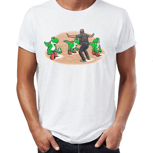 

мужская футболка jurassic йоши забавный raptor artsy удивительный произведение printed tee спорта толстовка с капюшоном толстовка