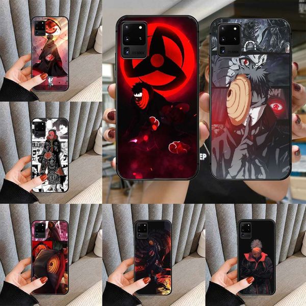 

naruto obito mobile phone cover samsung, black soft tpu cover galaxy s, note 7, 8, 9, 10, 20, uitra plus, e lite