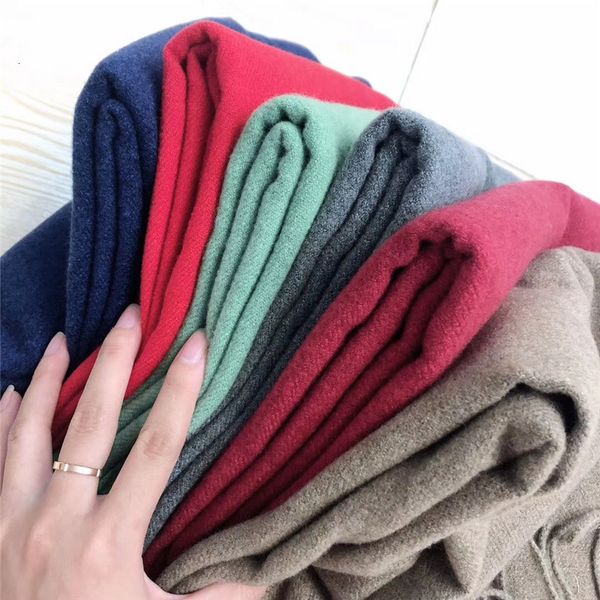 

300g three in one cashmere like scarf in autumn and winter, Blue;gray