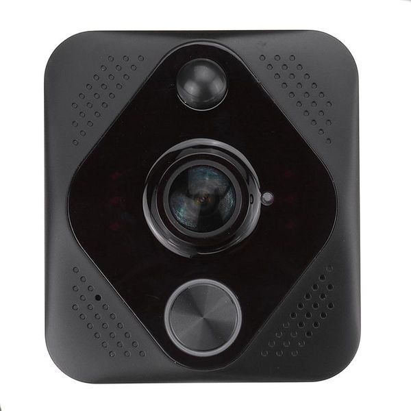 

x6 видео дверной hd 1080p 180 градусов wifi беспроводная интеллектуальная сигнализация домофон cloud storage system black abs