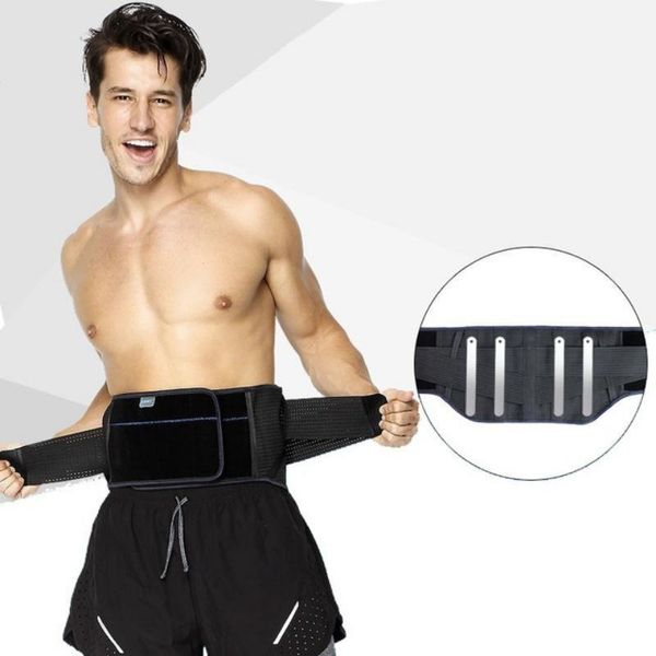 

waist support fitness belt for back pain and herniated disc weight lifting sports belts 1, Black;gray