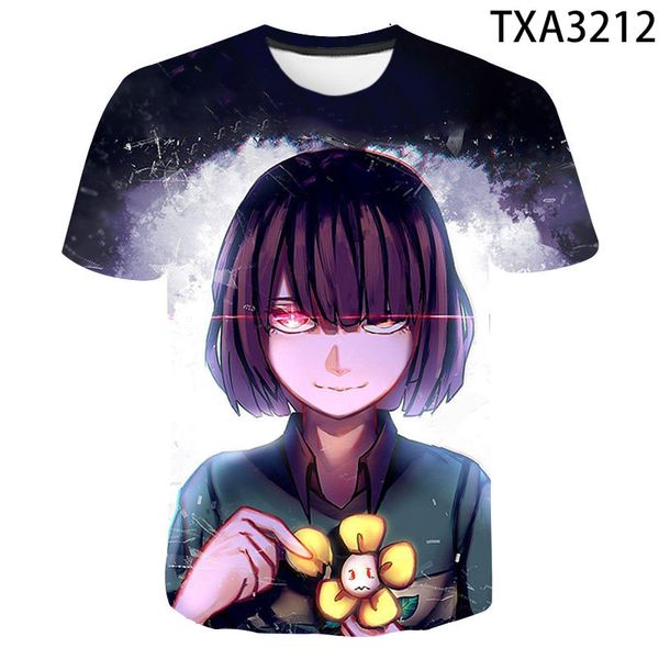 

new undertale street clothing cool trend 3d print shirts oversized comics plus size men clothing