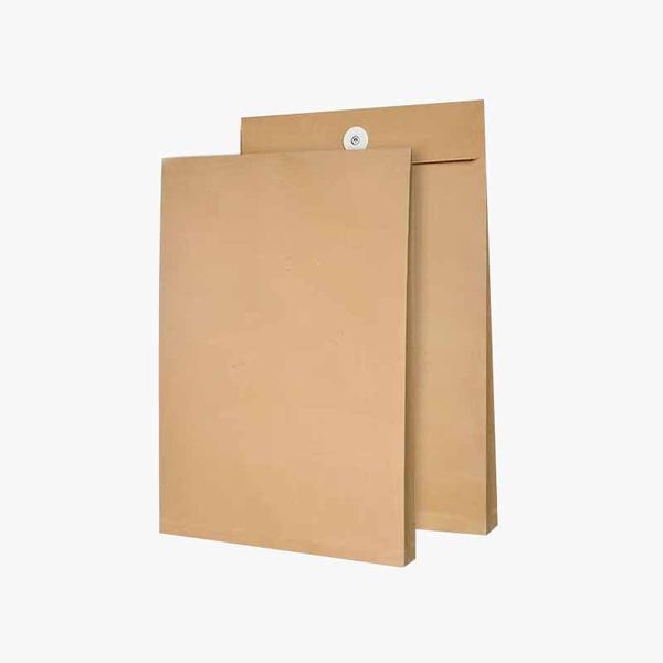

blank kraft paper file bag document holder information file office supply pouch envelope storage organizer gift free