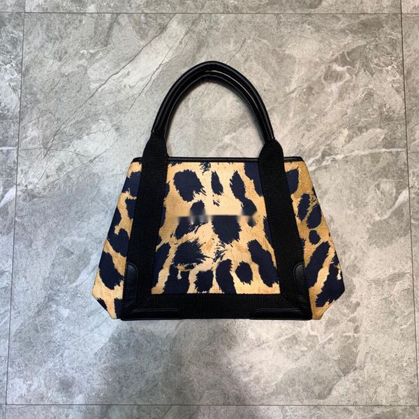

b 7a 2020 ladies leopard print canvas tote bag shoulder casual net red same style western handbag 2
