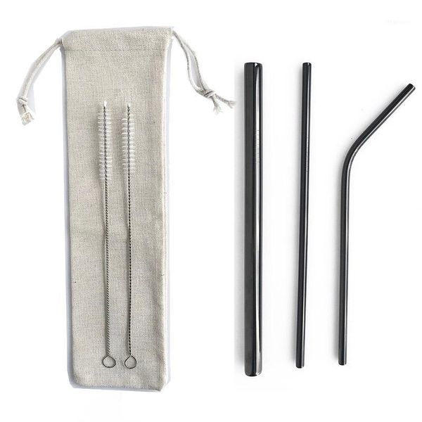 

a set of reusable straws 304 stainless steel drinking straws1